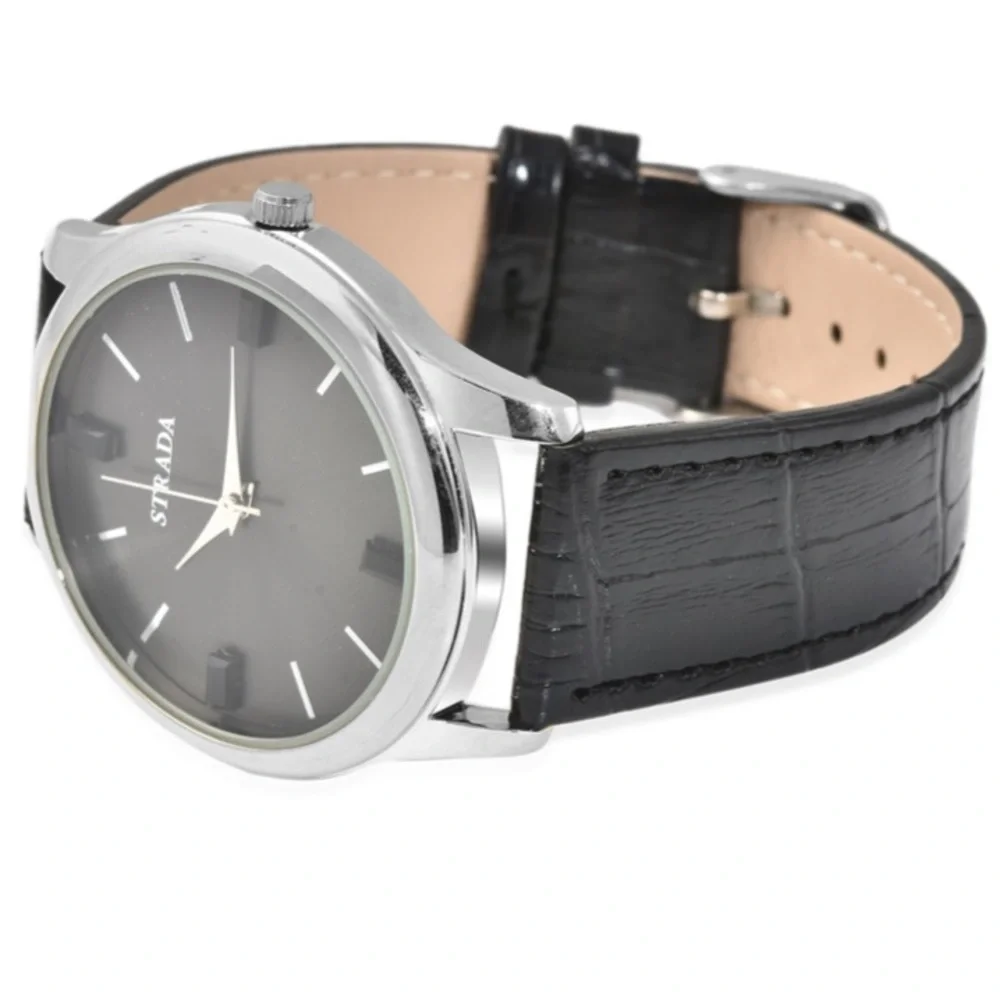 Black Watch with Black Austrian Crystals